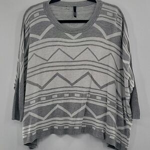 3 For$20 Elan Sliver & White Oversized Sweater size S